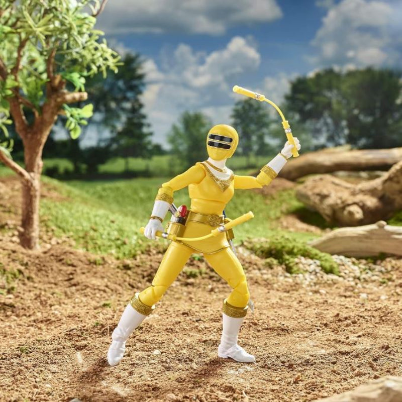 Power Rangers Lightning Collection Zeo Yellow Ranger 6-Inch Premium Collectible Action Figure Toy with Accessories