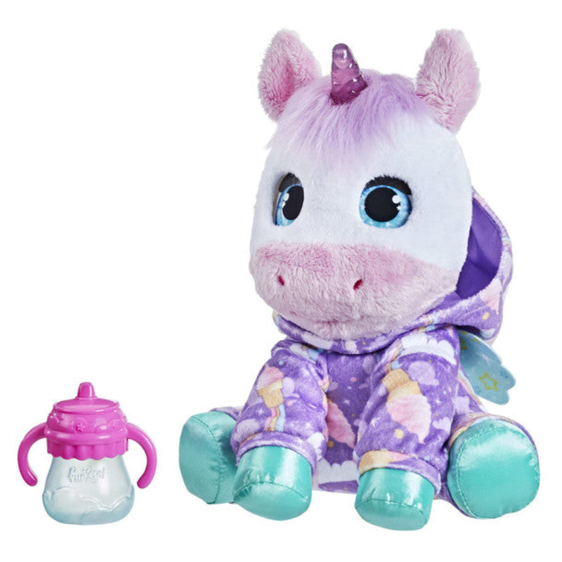 FurReal Sweet Jammiecorn Unicorn Interactive Plush Toy, Light-Up Toy with 30+ Sounds and Reactions, Unicorn Soft Toy,