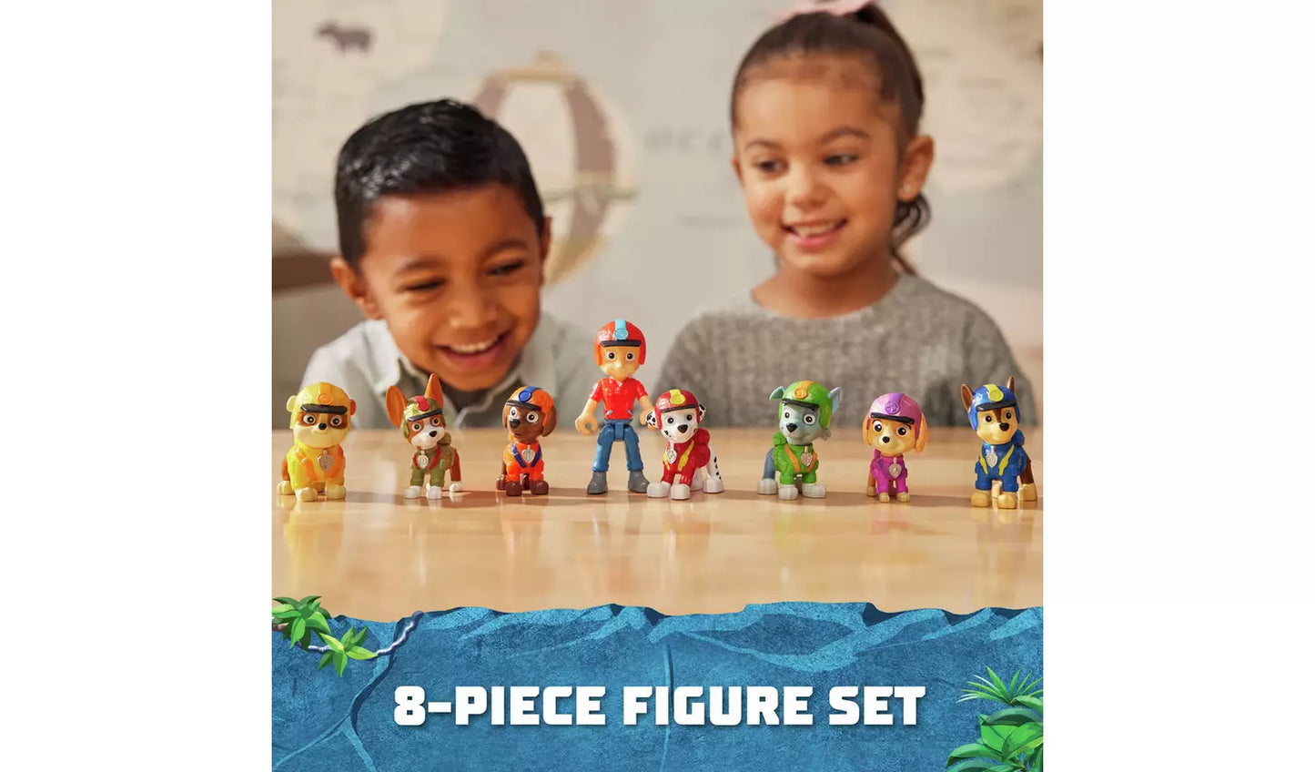 PAW Patrol: Jungle Pups Action Figures Gift Pack, with 8 Collectible Toy Figures, Kids Toys for Boys and Girls Ages 3 and Up