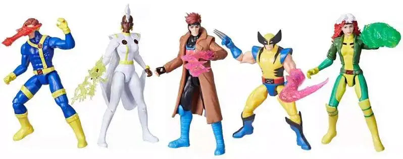 Marvel X-Men 97 Storm, Rogue, Cyclops, Wolverine & Gambit Exclusive Action Figure 5-Pack