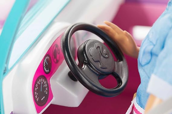 Barbie Off-Road Vehicle Purple with Pink Seats and Rolling Wheels