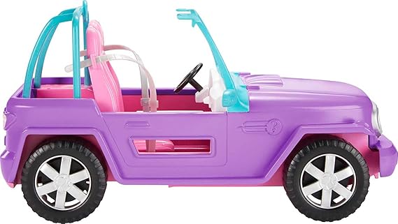 Barbie Off-Road Vehicle Purple with Pink Seats and Rolling Wheels