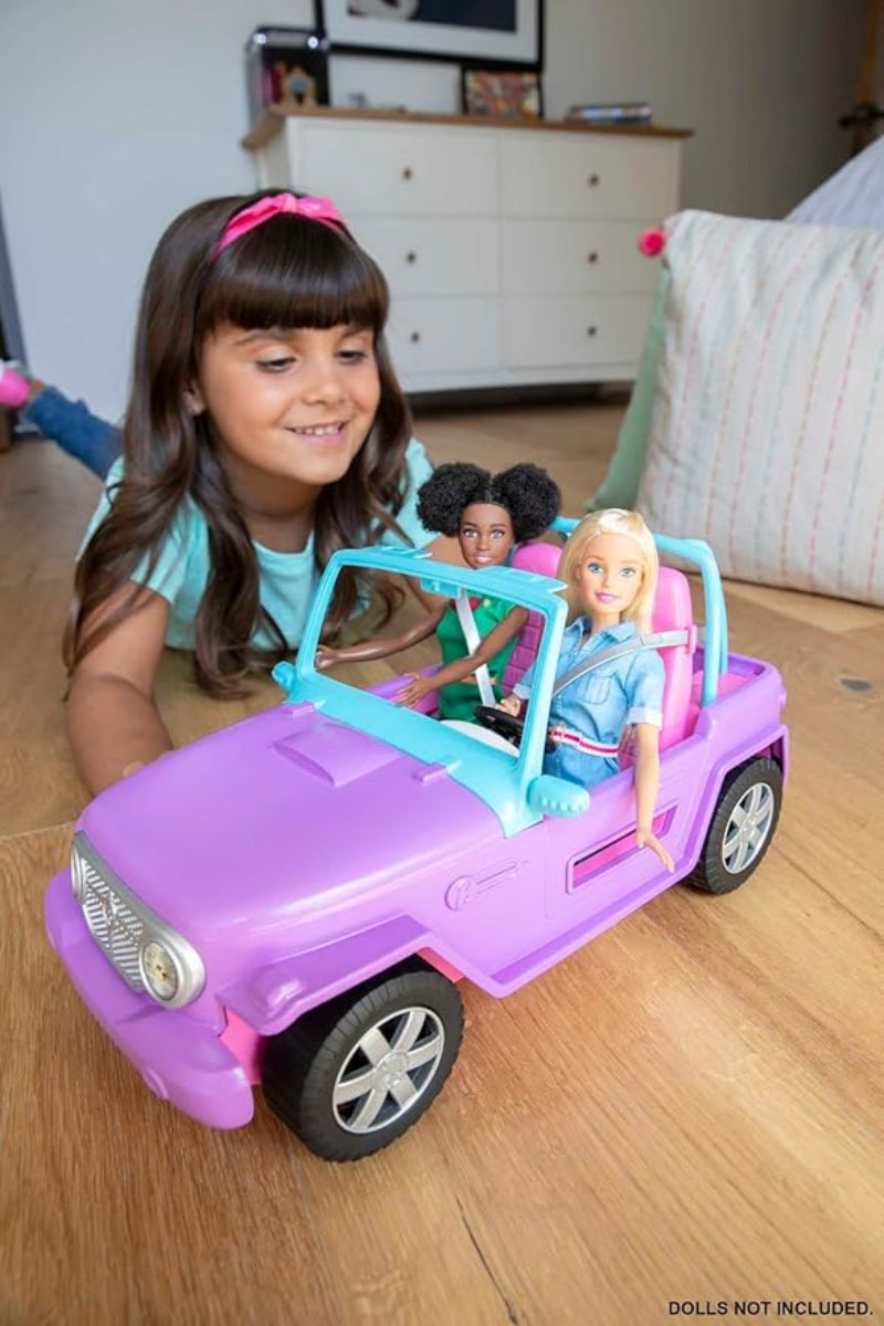 Barbie Off-Road Vehicle Purple with Pink Seats and Rolling Wheels