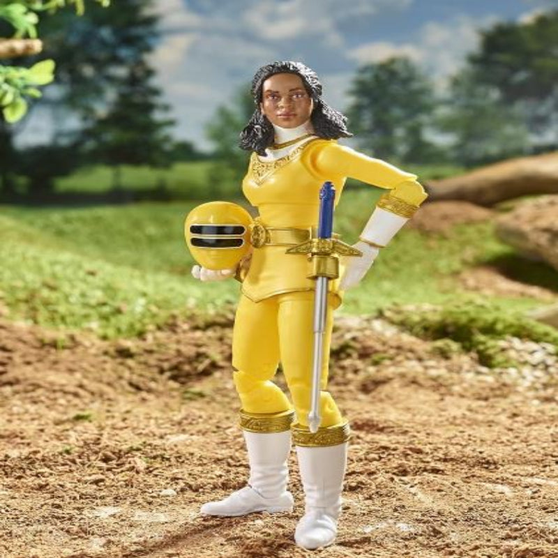 Power Rangers Lightning Collection Zeo Yellow Ranger 6-Inch Premium Collectible Action Figure Toy with Accessories