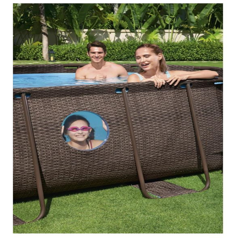 Bestway Power Steel Swim Vista Series Pools-Oval, Multicolor, 1056716GBX21