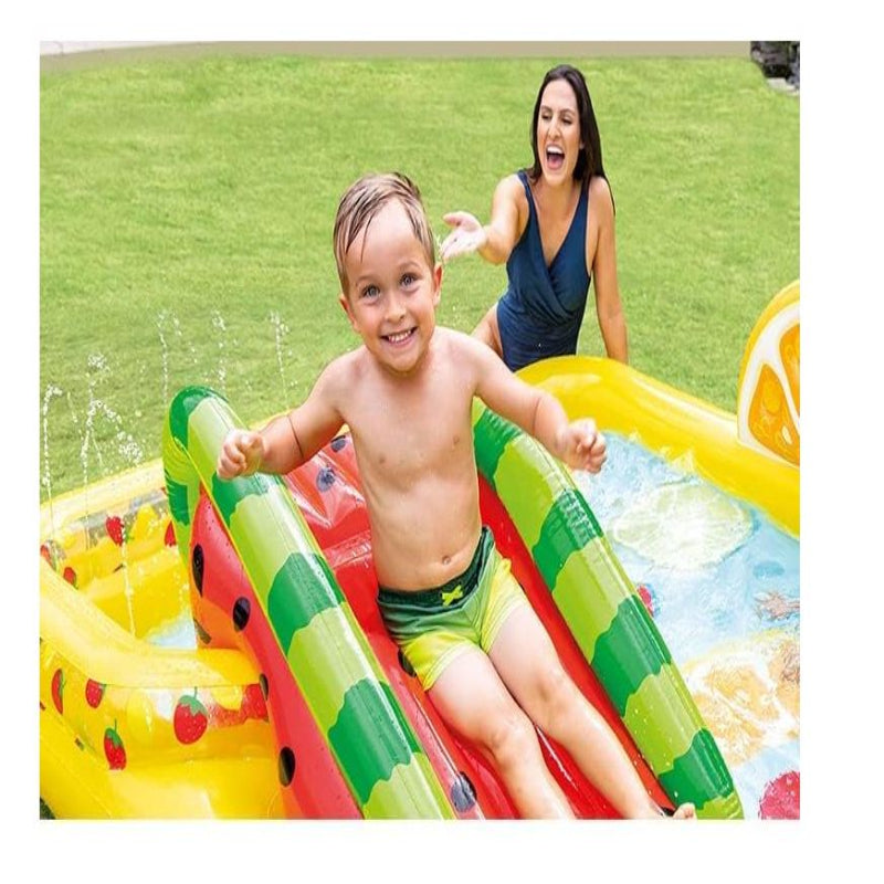 Adlon Baby Inflatable Pool, Swimming Pool with Pump, Indoor & Outdoor Swimming Pool for Kids, Swim Center Family Lounge Pool (Fruit Design Swimming Pool)
