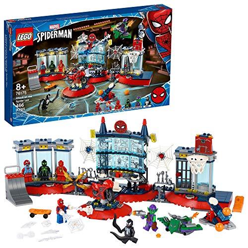 LEGO Marvel Spider-Man Attack on The Spider Lair 76175 Cool Building Toy, Featuring The Spider-Man Headquarters