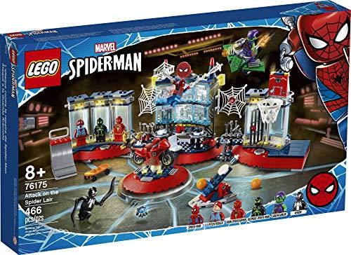 LEGO Marvel Spider-Man Attack on The Spider Lair 76175 Cool Building Toy, Featuring The Spider-Man Headquarters