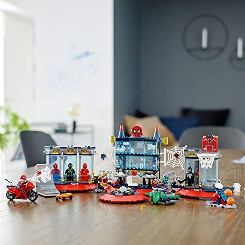 LEGO Marvel Spider-Man Attack on The Spider Lair 76175 Cool Building Toy, Featuring The Spider-Man Headquarters