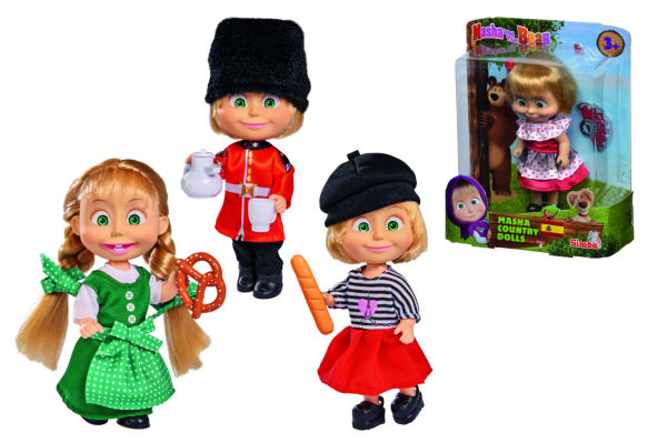 Simba Masha Doll in World Countries Edition-4 Models - Assorted
