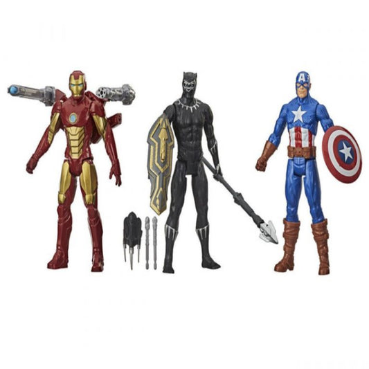 Marvel Avengers TITAN Hero Series 3 Action 12" Figures W Blast Gear