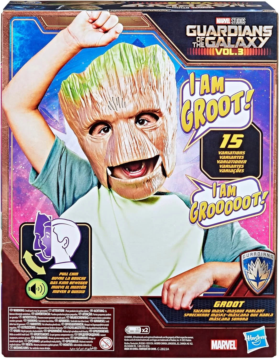 Marvel Guardians of the Galaxy Vol. 3 Groot Role Play Mask, Talking Groot Mask