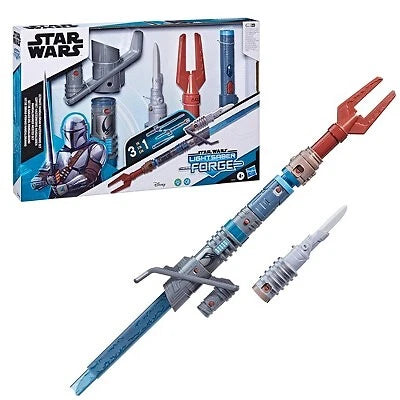 Star Wars Lightsaber Forge Ultimate Mandalorian Masterworks Set, Customizable Electronic Lightsaber
