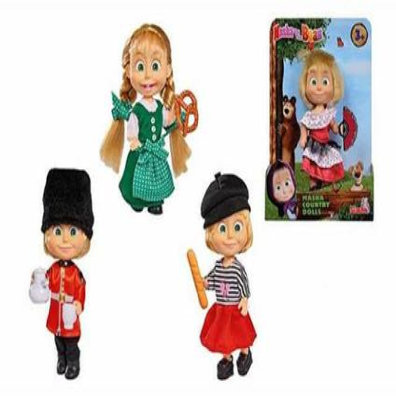 Simba Masha Doll in World Countries Edition-4 Models - Assorted