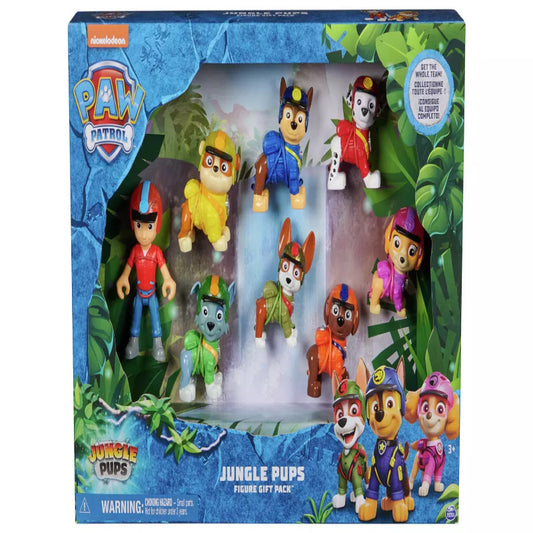 PAW Patrol: Jungle Pups Action Figures Gift Pack, with 8 Collectible Toy Figures, Kids Toys for Boys and Girls Ages 3 and Up