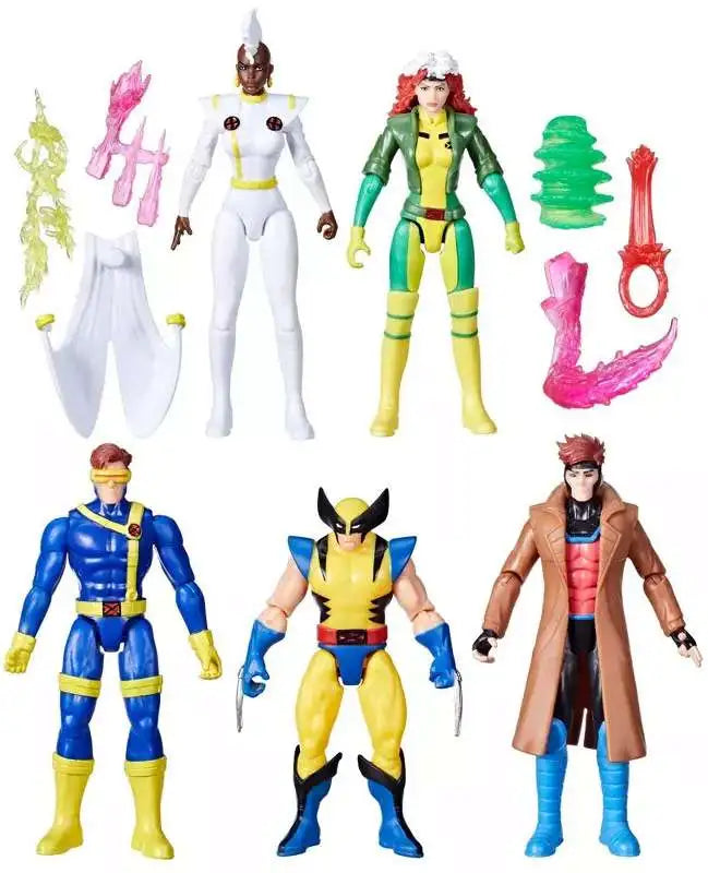 Marvel X-Men 97 Storm, Rogue, Cyclops, Wolverine & Gambit Exclusive Action Figure 5-Pack