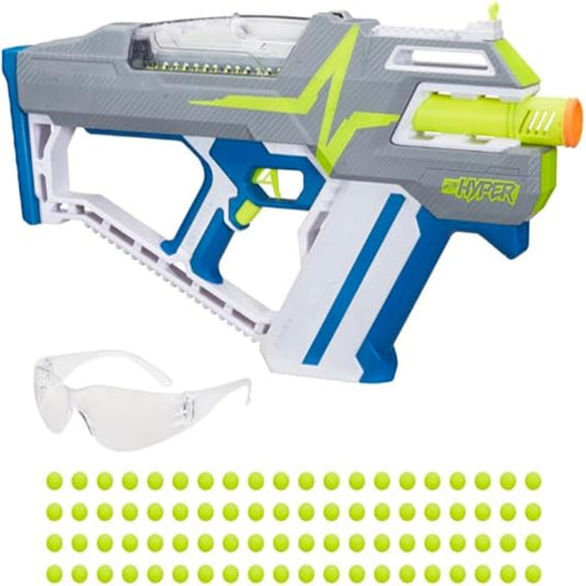 NERF Hyper Mach-100 Fully Motorized Blaster 80 Hyper Rounds Brand New