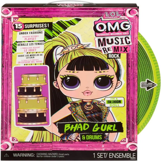 Lol Surprise Omg Music Remix Rock Bhad Gurl & Drums 15 Surprises