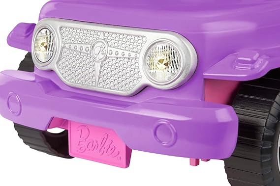 Barbie Off-Road Vehicle Purple with Pink Seats and Rolling Wheels