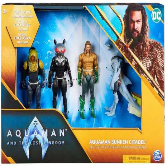 DC Aquaman and The Lost Kingdom Black Manta, Aquaman, Manta Man & Shark Guard Exclusive Action Figure [Sunken Citadel]