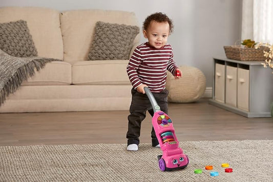 LeapFrog Pick up & Count Vacuum Cleaner Colorful Play Set W/6 Games Lights Gp3
