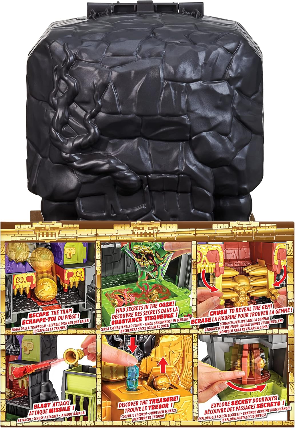 Treasure X Lost Lands Skull Island Skull Temple Mega Playset [with Hunta, Batboy, Aragog & Venom]