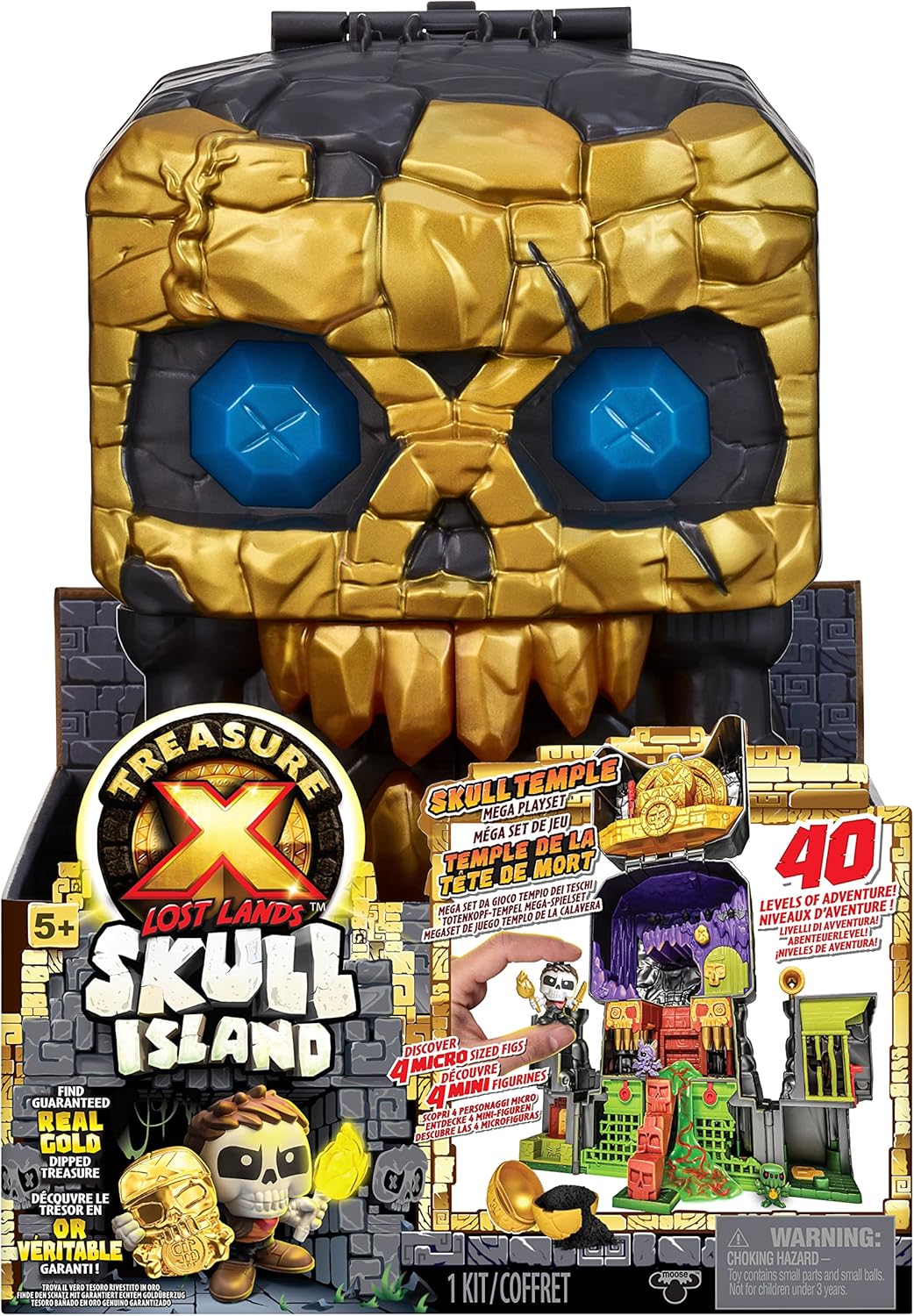Treasure X Lost Lands Skull Island Skull Temple Mega Playset [with Hunta, Batboy, Aragog & Venom]
