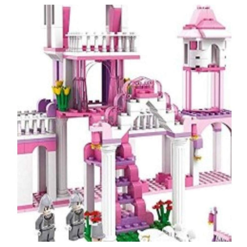 Carole Princess Castle Palace Building Blocks, ABS Plastic Construction Toy