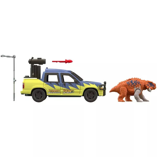 Jurassic Park JP30 '93 Classic Track & Explore Exclusive Vehicle Set [with Scutosaurus & Truck]