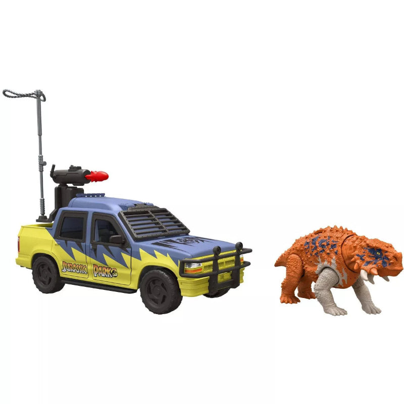 Jurassic Park JP30 '93 Classic Track & Explore Exclusive Vehicle Set [with Scutosaurus & Truck]