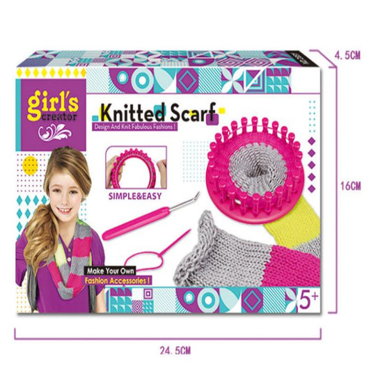 5+ Simple Crochet Machine Toys Set Scarf Kids Knitting Tools
