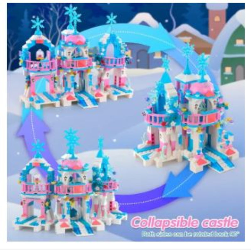 Frozen Castle Building Kit Princess Magical Ice Palace Creative Toy Building Set