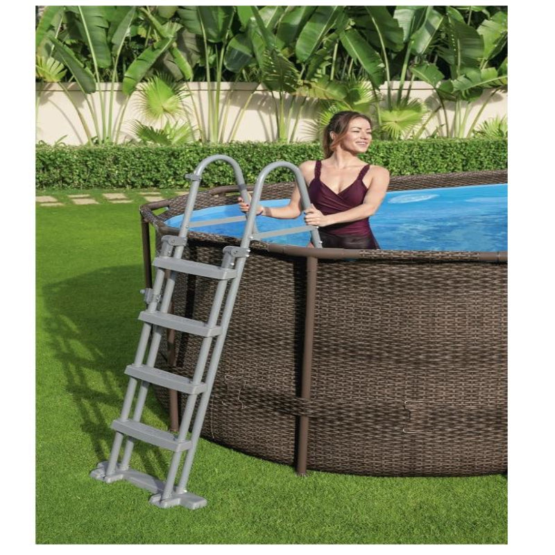Bestway Power Steel Swim Vista Series Pools-Oval, Multicolor, 1056716GBX21