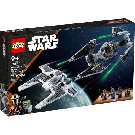 LEGO 75348 Mandalorian Fang Fighter vs. TIe Interceptor