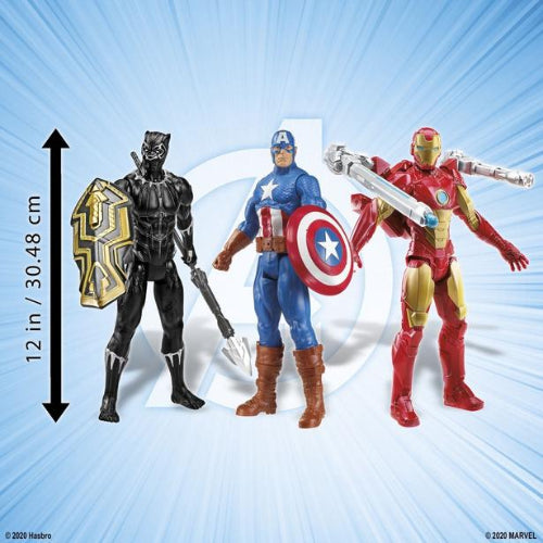 Marvel Avengers TITAN Hero Series 3 Action 12" Figures W Blast Gear