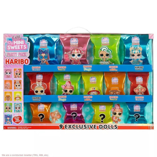 L.O.L. Surprise! Loves Mini Sweets X HARIBO Party Pack with 9 Dolls, 45+